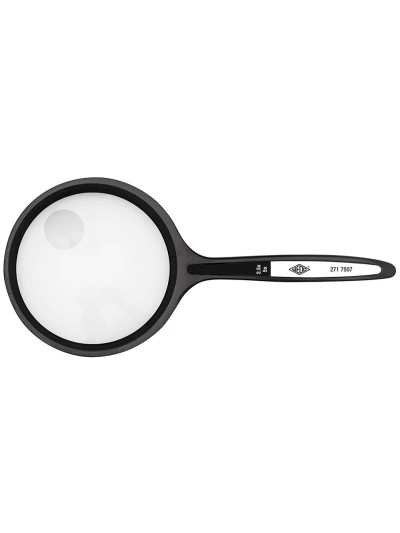 Lupa q-connect cristal bifocal 75 mm mango curvo