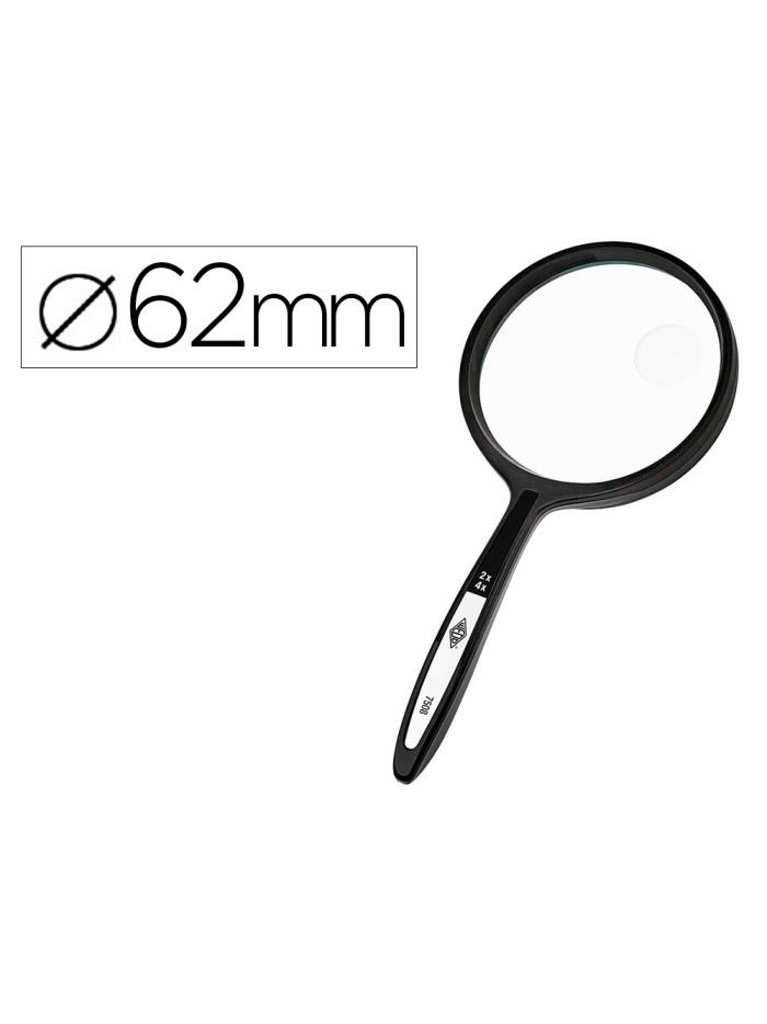 Lupa q-connect cristal bifocal 62 mm mango curvo Lupa q-connect cristal bifocal 62 mm mango curvo