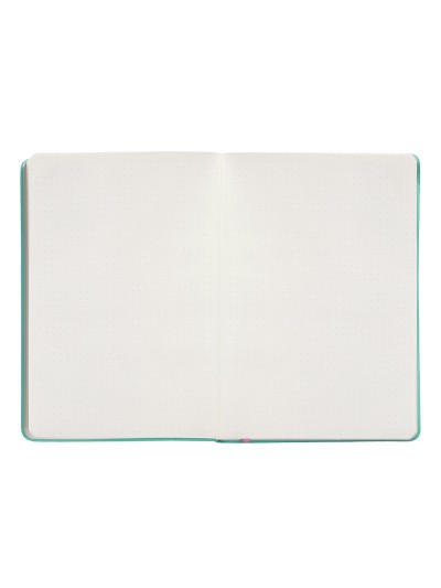 Cuaderno con gomilla antartik notes tapa dura a5 hojas puntos rosa y turquesa 100 hojas 80 gr fsc