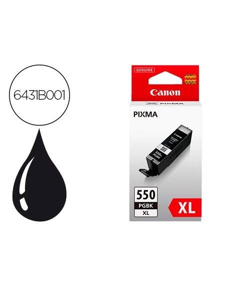 Ink-jet canon pgi550xl pixma mg5450/5550/ 6350/7150 negro gran capacidad
