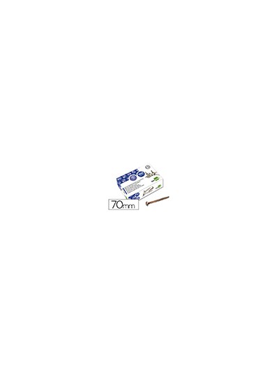 Encuadernadores liderpapel niquelados n.12 70 mm caja de 100 unidades