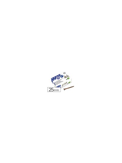 Encuadernadores liderpapel niquelados n.5 25 mm caja de 100 unidades