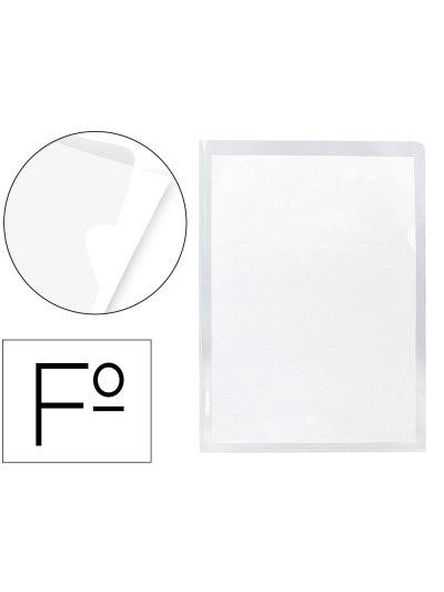 Carpeta dossier uñero plastico q-connect 180 mc folio transparente