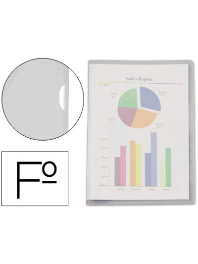 Carpeta dossier uñero plastico esselte folio translucidoo