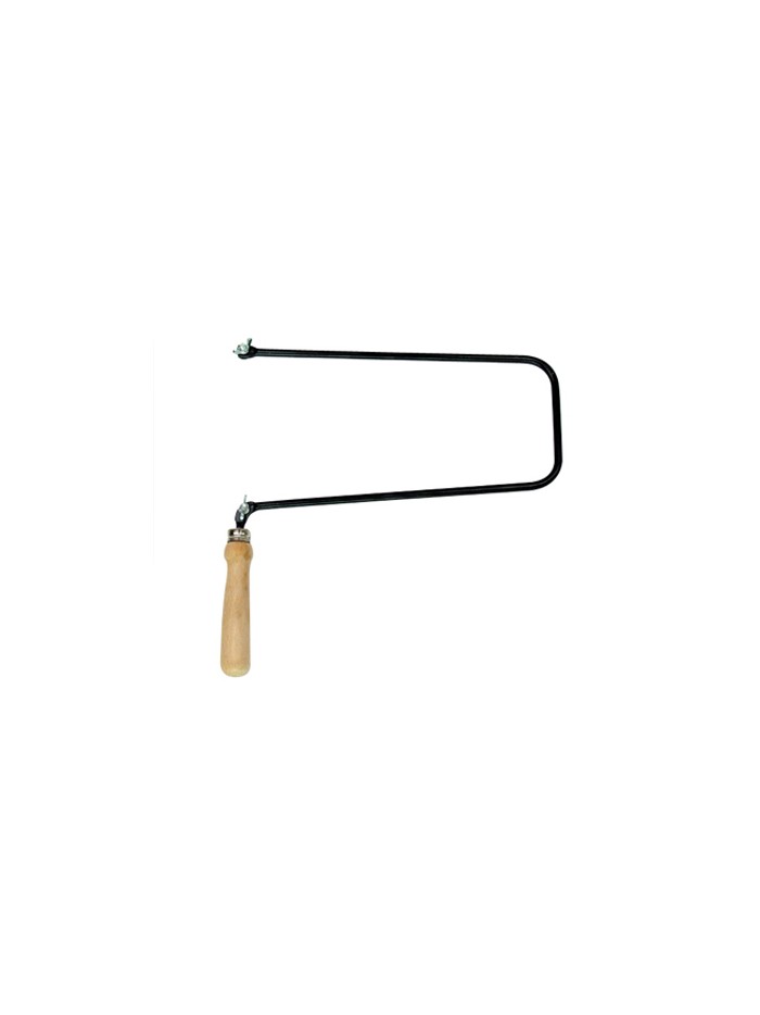 Arco de segueta pequeño 155 mm de calado mango de madera Arco de segueta pequeño 155 mm de calado mango de madera
