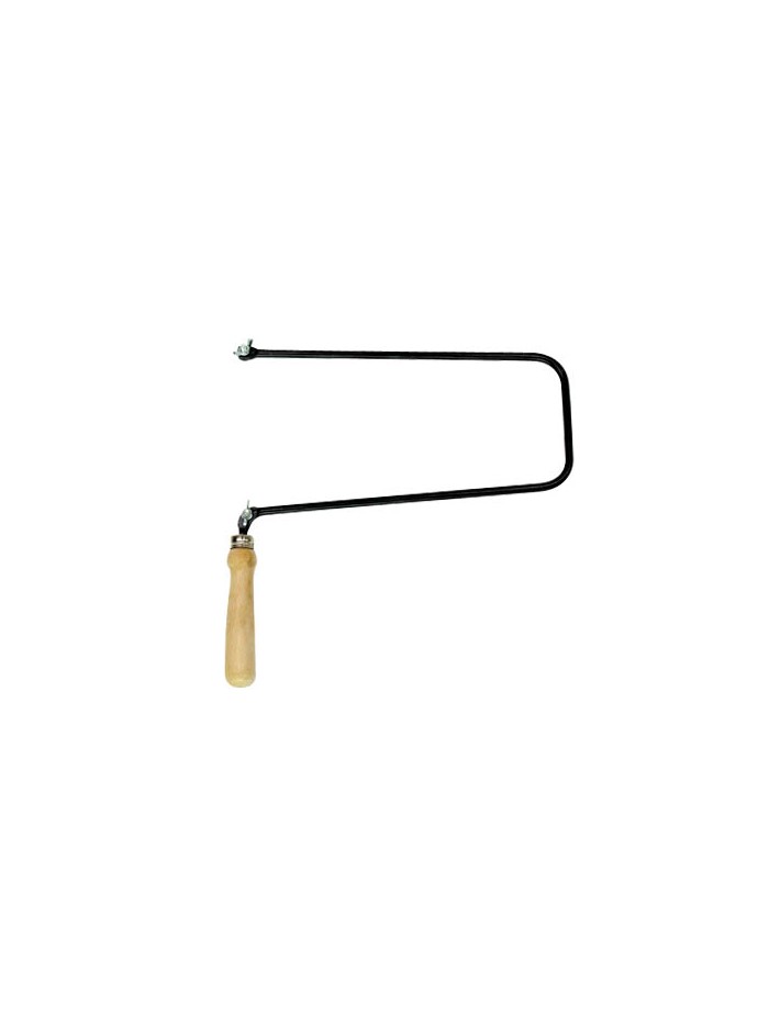 Arco de segueta grande 265 mm de calado mango de madera Arco de segueta grande 265 mm de calado mango de madera