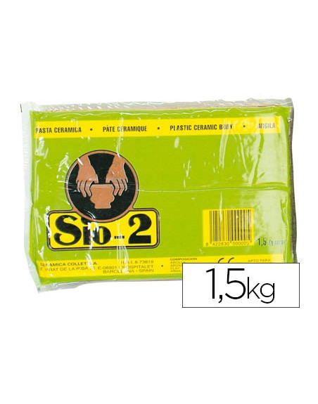 Arcilla argila sio-2 color rojo paquete de 1,5 kg