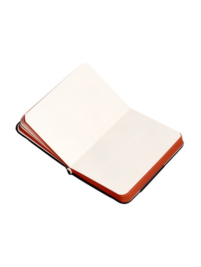 Cuaderno con gomilla antartik notes tapa dura a7 hojas lisas negro y rojo 80 hojas 80 gr fsc