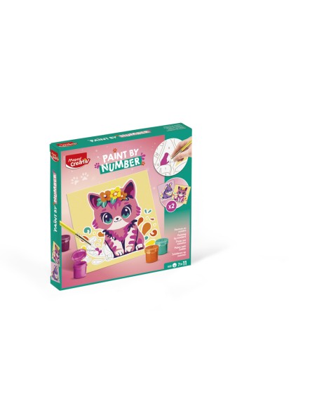 Juego maped creativ pinta por numeros gato/conejo