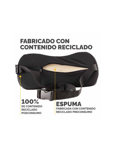 Cojin lumbar fellowes breyta acolchado color negro 170x350x60 mm