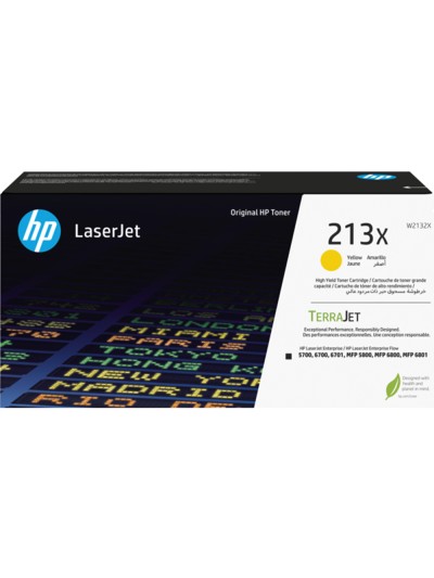 Toner hp 213x laserjet 5700/6700/6701/mfp 5800/6800/6801 amarillo 6000 paginas