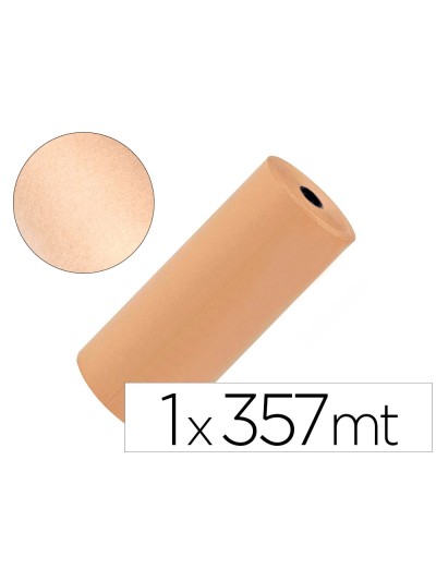 Papel kraft liderpapel marron bobina 1 mt x 357 mt especial para embalaje peso 25 kg