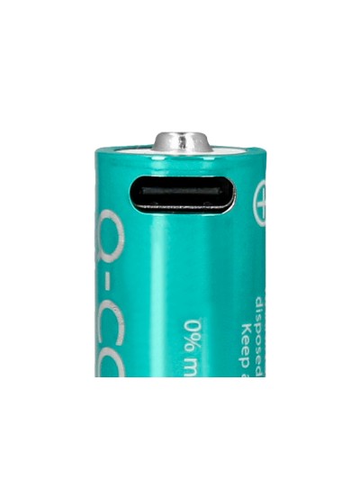 Pila q-connect aa recargable por usb-c blister de 4 unidades