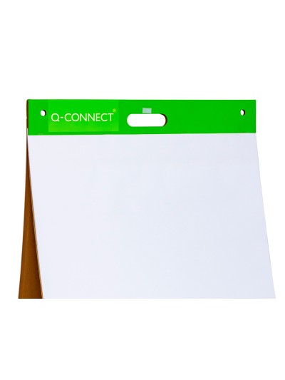 Bloc congreso q-connect liso autoadhesivo sobremesa 508x584 mm 20 hojas papel blanco de 75g/m2 fsc