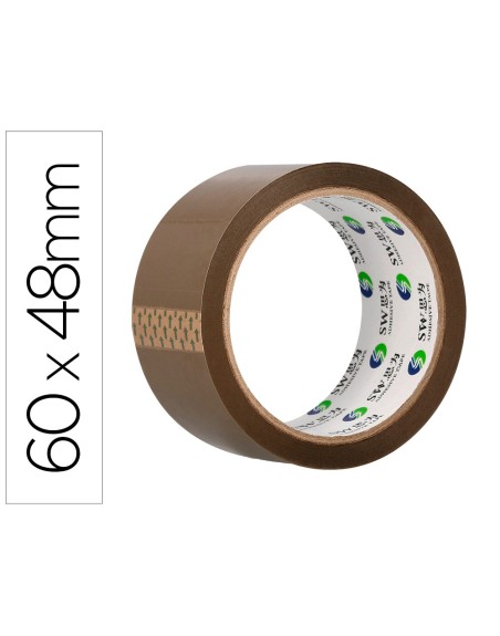 Cinta adhesiva greening polipropileno havana 60 mt x 48 mm para embalaje