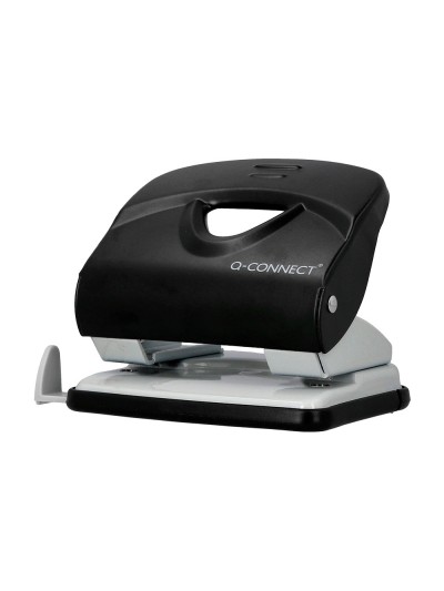 Taladrador q-connect kf14220 negro abertura 2,7 mm capacidad 30 hojas
