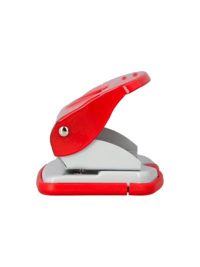 Taladrador q-connect kf14219 rojo abertura 2 mm capacidad 20 hojas