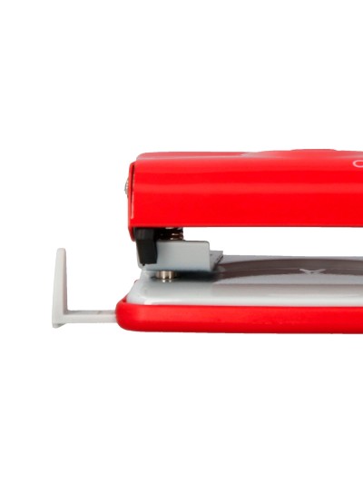 Taladrador q-connect kf14219 rojo abertura 2 mm capacidad 20 hojas