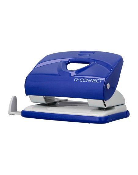 Taladrador q-connect kf14218 azul abertura 2 mm capacidad 20 hojas