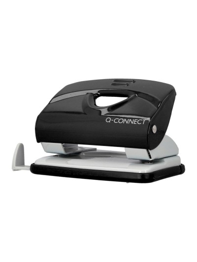 Taladrador q-connect kf14217 negro abertura 2 mm capacidad 20 hojas