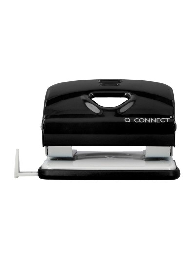 Taladrador q-connect kf14217 negro abertura 2 mm capacidad 20 hojas