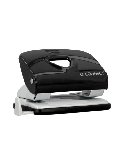Taladrador q-connect kf14217 negro abertura 2 mm capacidad 20 hojas