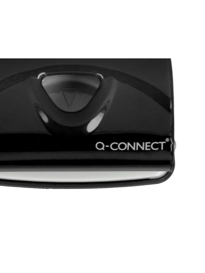 Taladrador q-connect kf14217 negro abertura 2 mm capacidad 20 hojas