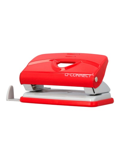 Taladrador q-connect kf14216 rojo abertura 1 mm capacidad 10 hojas
