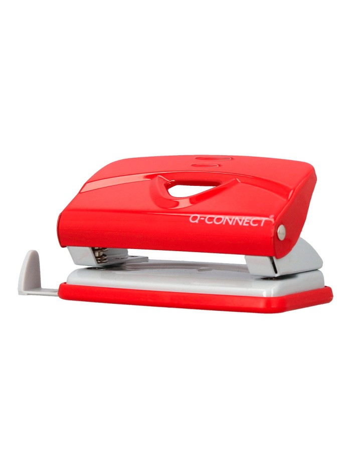 Taladrador q-connect kf14216 rojo abertura 1 mm capacidad 10 hojas Taladrador q-connect kf14216 rojo abertura 1 mm capacidad 10 hojas