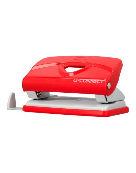 Taladrador q-connect kf14216 rojo abertura 1 mm capacidad 10 hojas