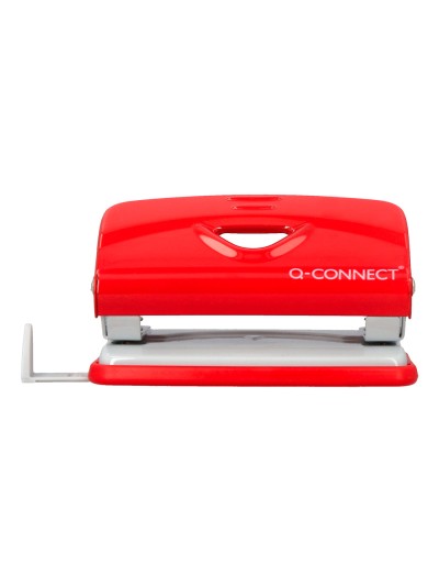 Taladrador q-connect kf14216 rojo abertura 1 mm capacidad 10 hojas