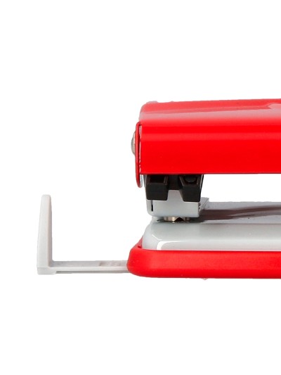 Taladrador q-connect kf14216 rojo abertura 1 mm capacidad 10 hojas