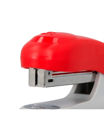 Grapadora q-connect kf14206 plastico abs roja capacidad 20 hojas