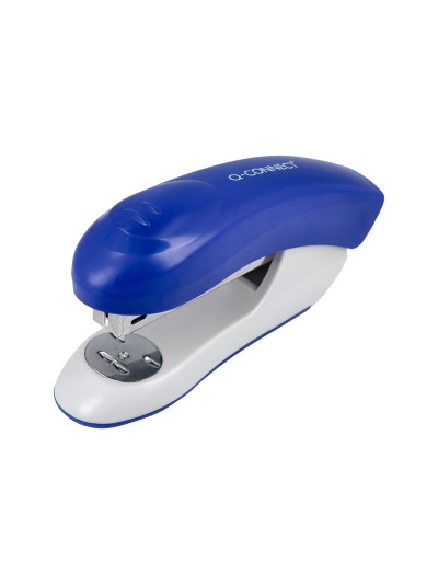 Grapadora q-connect kf14205 plastico abs azul capacidad 20 hojas