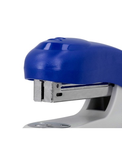 Grapadora q-connect kf14205 plastico abs azul capacidad 20 hojas