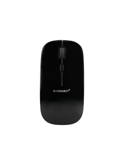 Raton q-connect optico inalambrico silencioso dpi 800/1200/1600 pilas aaa negro
