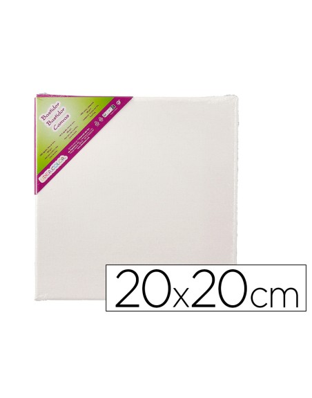 Bastidor lidercolor lienzo grapado lateral algodon 100% 20x20 cm