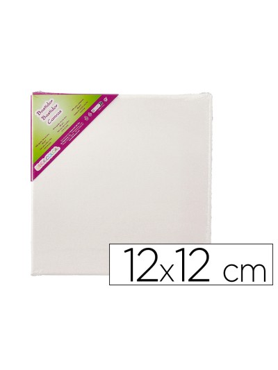 Bastidor lidercolor lienzo grapado lateral algodon 100% 12x12 cm