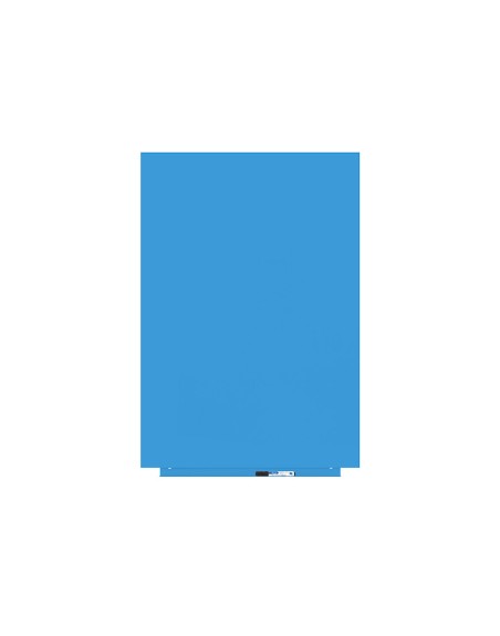 Pizarra blanca rocada lacada magnetica modular sin marco color azul 75x115 cm