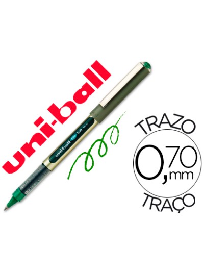 Rotulador uni-ball roller ub-157e verde 0,7 mm unidad