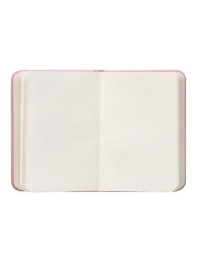 Cuaderno con gomilla antartik notes tapa dura a7 hojas lisas rosa pastel 80 hojas 80 gr fsc