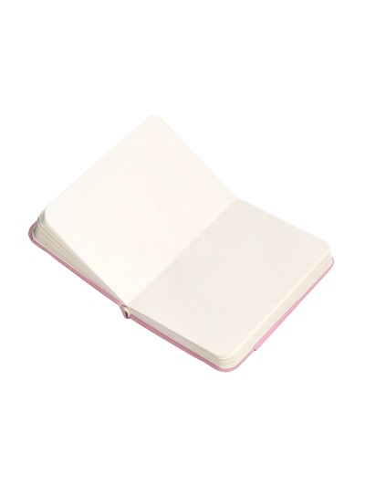 Cuaderno con gomilla antartik notes tapa dura a7 hojas lisas rosa pastel 80 hojas 80 gr fsc