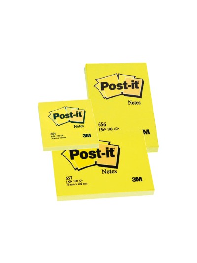 Bloc de notas adhesivas quita y pon post-it 76x76 mm con 100hojas