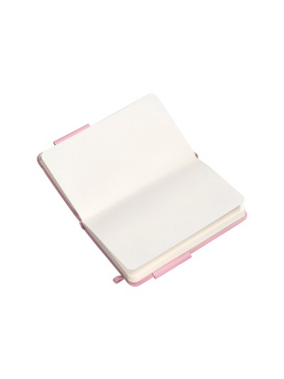 Cuaderno con gomilla antartik notes tapa dura a6 hojas lisas rosa pastel 100 hojas 80 gr fsc