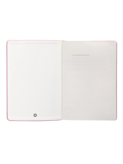 Cuaderno con gomilla antartik notes tapa dura a5 hojas rayas rosa pastel 100 hojas 80 gr fsc