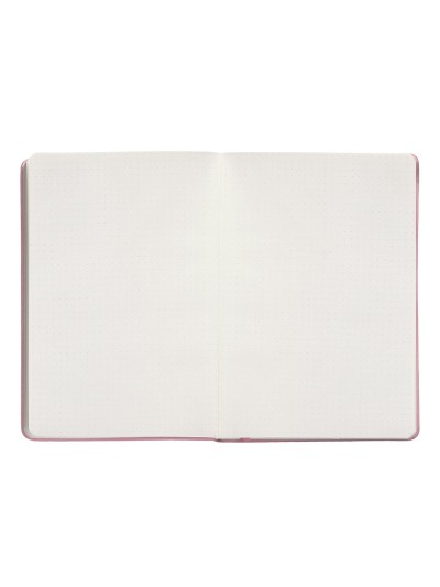 Cuaderno con gomilla antartik notes tapa dura a5 hojas puntos rosa pastel 100 hojas 80 gr fsc