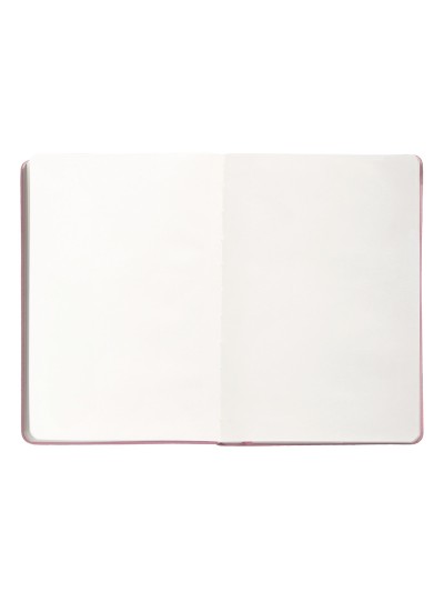 Cuaderno con gomilla antartik notes tapa dura a5 hojas lisas rosa pastel 100 hojas 80 gr fsc