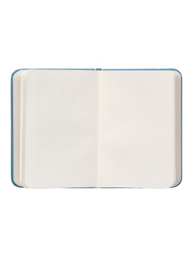Cuaderno con gomilla antartik notes tapa dura a7 hojas lisas azul claro 80 hojas 80 gr fsc