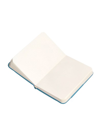Cuaderno con gomilla antartik notes tapa dura a7 hojas lisas azul claro 80 hojas 80 gr fsc