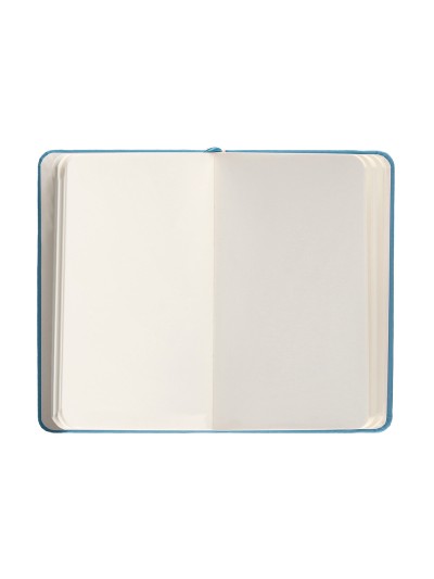 Cuaderno con gomilla antartik notes tapa dura a6 hojas rayas azul claro 100 hojas 80 gr fsc